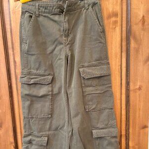 Jeans from H&M High Waist Dark Khaki Size US 2